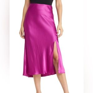 Rails Maya pink Satin Skirt size small